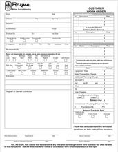 Customer Work Order - English