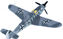 BF-109G Messerschmitt Luftwaffe "Gustav" 6 JG 51
