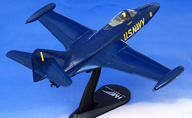 New 9.5" diecast model F/A-18 Hornet US Navy Blue Angels fighter jet # 2 