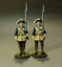 Two Line Infantry At Attention, (2pcs)