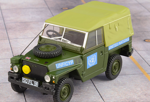 Oxford Military 1/76 Land Rover 1/2-Ton Lightweight United Nations 76LRL001 