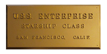 USS Enterprise (NCC-1701), Dedication Plaque