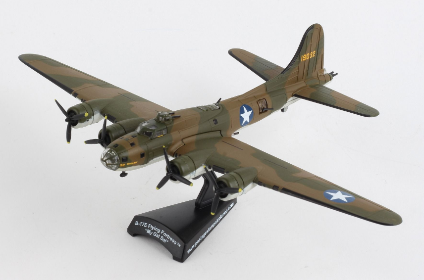 Daron Worldwide Trading Postage Stamp PS5402-3 USAF B-17G Nine O Nine 1:155 Scale Flying Fortress Diecast Display Model with Stand