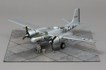 A-26B-15-DT, For Pete`s Sake 416th BG, 670th BS, F6-P Spring 1945 WWII Mahogany Display Model
