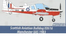 Scottish Aviation Bulldog XX616, Manchester University Air Squadron, RAF Volunteer Reserves