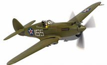 P-40B Warhawk USAAC 15th PG, 47th PS, White 155, Kenneth Taylor, Wheeler Field, Pearl Harbor, HI, December 7th 1941 from Corgi
