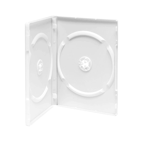  Adtec DVD Box White (2 Disc) - 100 Pack