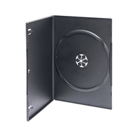 Adtec Slimline Machine Grade DVD Box Black 1 Disc - 50 Pack