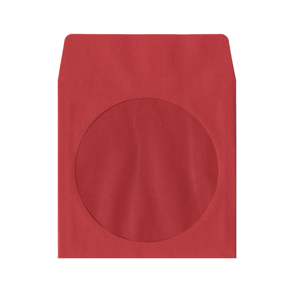 Adtec Red Paper Envelope (with Window) - 100 Pack
