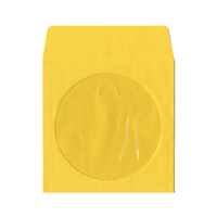 Adtec Yellow Paper Envelope (with Window) - 100 Pack