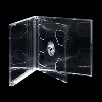 Adtec 2 Disc CD Jewel Case with Clear Tray - 50 Pack