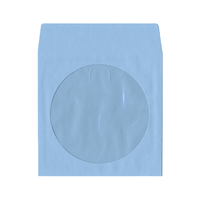 Adtec Sky Blue Paper Envelope (with Window) - 100 Pack