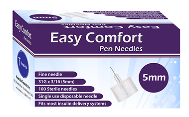Easy Comfort Pen Needles 31G 5mm (NDC 91237-0001-63) -Catalog