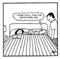                I think the sofa's free, Dad!  'Off the Leash' print by Rupert Fawcett