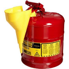 Safety Gas Can >> Justrite 5 Gal Red Safety Gas Can Type I With Funnel 7150110 Safety Gas Can >> Justrite 5 Gal Red Safety Gas Can Type I With Funnel 7150110