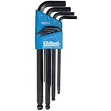 EKLIND Inbusschlüssel-Set – 9-teilig, SAE Maße (5/64–1/4 Zoll) | Gefaltet, Aus USA-Stahl