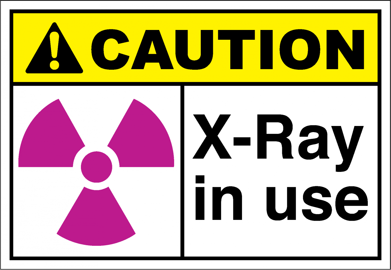 Caution Sign x-ray in use - SafetyKore.com