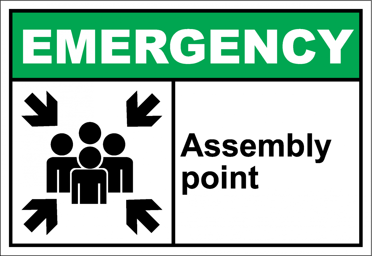 emerH001 - assembly point - SafetyKore.com