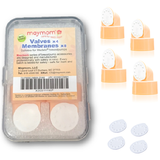 Maymom Valves and Membranes Replacement for Medela Breastpump 4 Piece Set