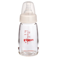 Pigeon Flexible Slim Neck Glass Nursing Bottle (120ml/ 240ml)