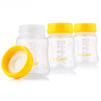 V-Coool - Wide Neck Bottles PP, 180ml (Box of 3)