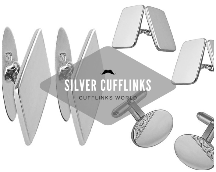 men's silver cufflinks