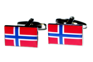 Norway flag cufflinks