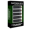 Five Pack of NICMAXX “Classic Mild Menthol” Rechargeable  *VG  Electronic Cigarette Cartridges

The Classic Mild Menthol is a full flavor premium electronic cigarette cartridge with the look, feel, flavor and nicotine delivery of a traditional light, filtered, full flavored, Menthol Cigarette, but without the tobacco smoke. Instead it emits a flavorful but odorless vapor. It provides everything you like about smoking without the things you don't. No tobacco smoke or cigarette smell.