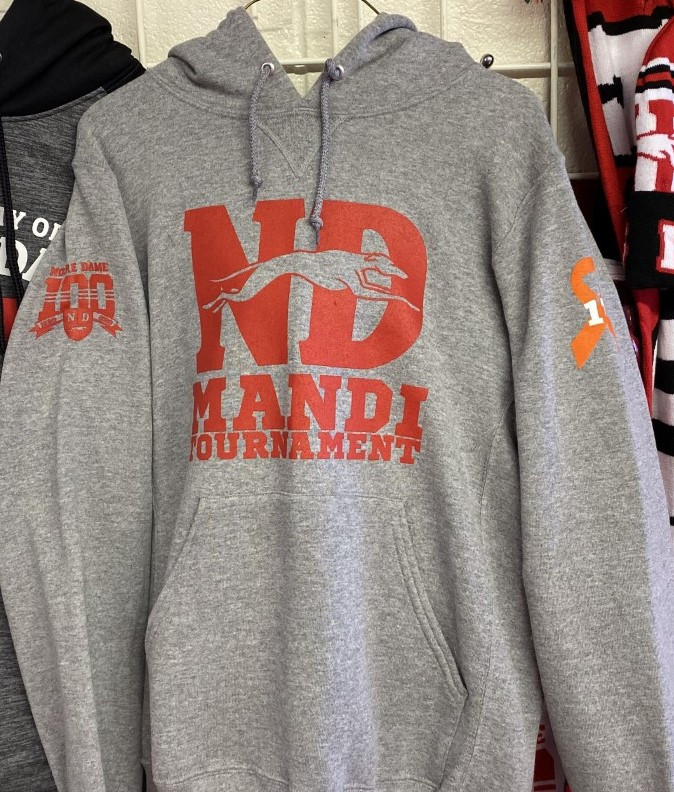 notre dame hockey hooded sweatshirt