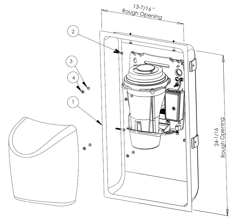 Smartdri Plus hand dryer recess kit KKR-973 smartdri_recess-kit.gif