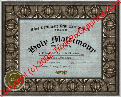 FC-07 Fake Marriage Certificate