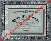FC-08 Fake Marriage Certificate
