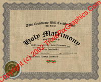 FC-13 Fake Marriage Certificate