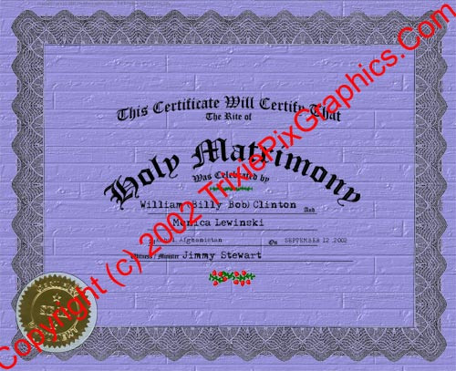 FC-14 Fake Marriage Certificate