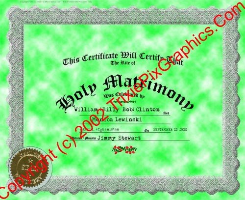 FC-15 Fake Marriage Certificate