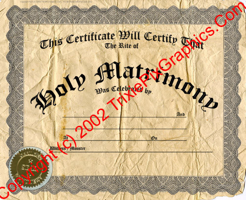 FC-19 Fake Marriage Certificate