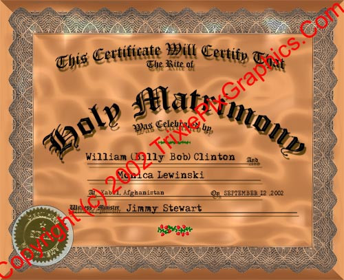 FC-20 Fake Marriage Certificate