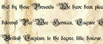Fake Certificate of Knighthood