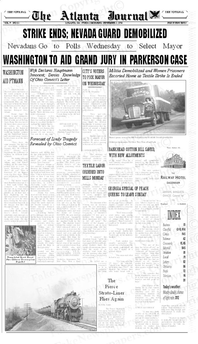 Template Name: "1940s to 1950s"
This newspaper template includes formatting, text and photos from the 1940s to 1950s.