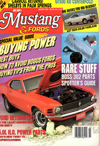 Mustang & Fords Issue Mar 1991