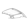 63-65 Falcon Headliner, Hardtop, White - Drake