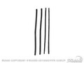 66-70 Falcon Weather Strip, 4 Door (Outer Only)