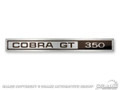 69-70 Shelby Dash Emblem (cobra Gt350)