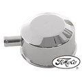 65-67 Shelby Oil Cap, FoMoCo Logo, Chrome - Drake