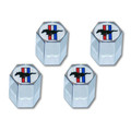 Tri-bar Logo Valve Cap (set Of 4) - Drake