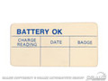 64 Battery Test Ok Decal