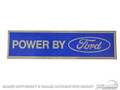 Powered By Ford Valve Cover Decal (chrome)