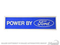 Powered By Ford Valve Cover Decal (white)