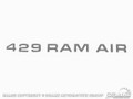 71 429 Ram Air Scoop (argent)