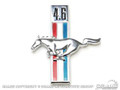 67-68 "4.6" Running Horse Fender Emblem (lh)